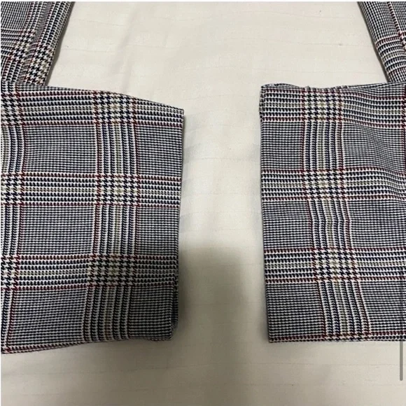 Zara Plaid Trouser Pant Grey size Xsmall - Picture 9 of 15